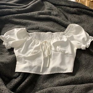 Ruffle short sleeve top